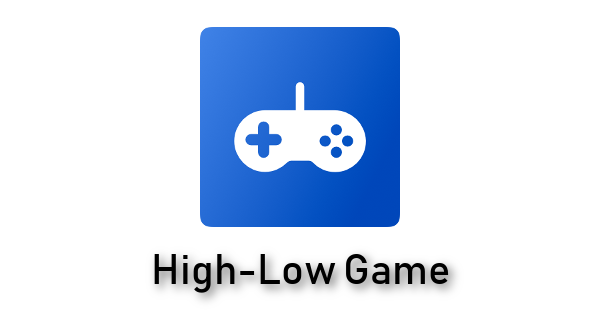 High-Low Game Banner